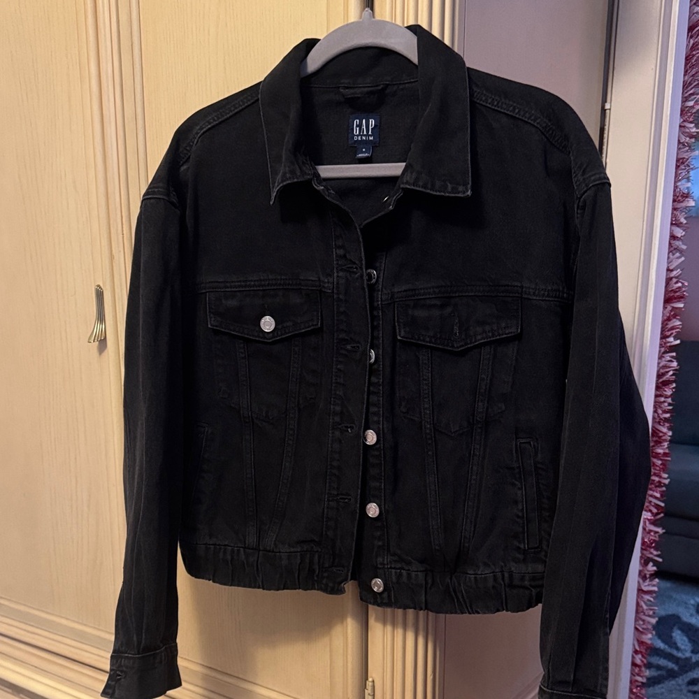 GAP Women's Classic Black Jean Jacket